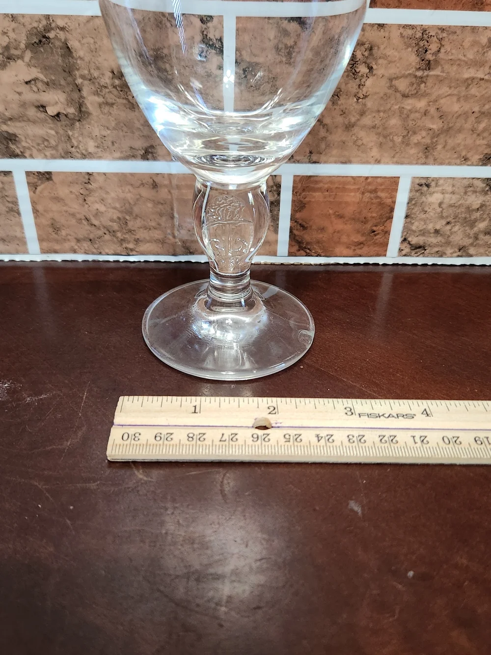 Stella Artois Gold-Rimmed Clear Beer Glass
